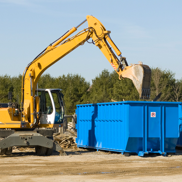 are there any additional fees associated with a residential dumpster rental in Sunfield